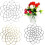 Stainless Steel Floral Grid Organizer Black/Silver 5
