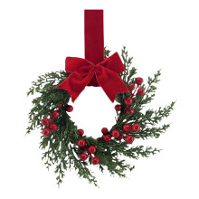 Outdoor Christmas Wreath 30 inch with Red Bow