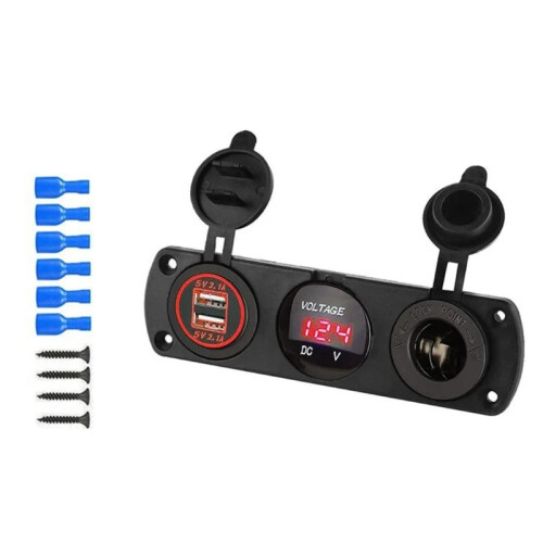 Digital Voltmeter for Car and Marine 12V-24V LED Panel