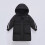 Children's Knee-Length Down Jacket Black 140 4