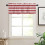 Christmas Red Kitchen Curtains and Valances Set with White 7