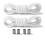 No Tie Shoe Laces Elastic Shoelaces 2-Pair White 1