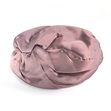Cuffia da notte a doppio strato in 100% seta Pink