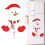 Christmas Snowman Refrigerator Magnets Set 12pcs 1