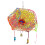 Wooden Bird Perch Multi-Colored for Parakeets and Cockatiels 4