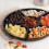 Plastic Serving Tray Round 6-Section Black 1