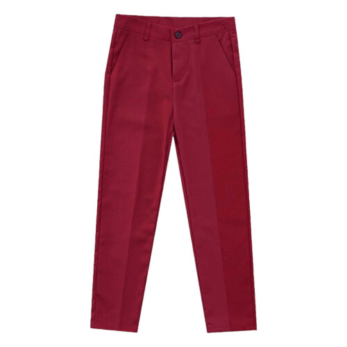 Boys School Uniform Pants Wrinkle-Resistant Adjustable 1