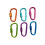 Carabiner Clip Aluminum D-Ring 6 Pack 1