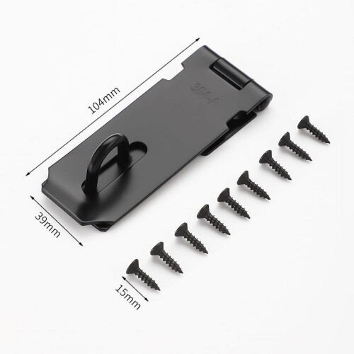 Door Hasp Padlock Latch Stainless Steel 2PCS