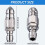 Stainless Steel Sewer Nozzle Set SUS304 5000 PSI 3