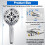 Handheld Showerhead with Hose, Stand, and Filter for 4