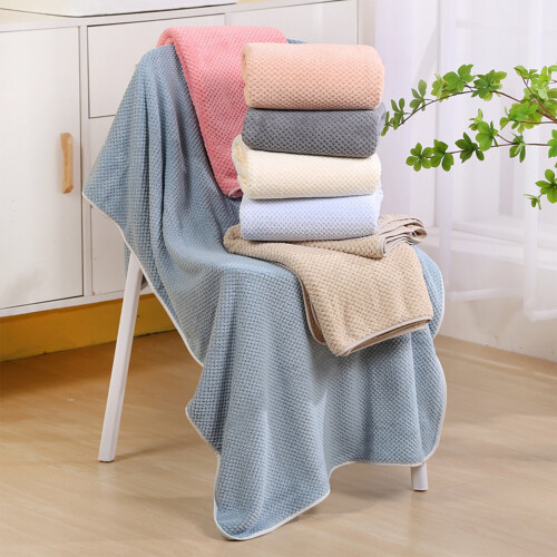 Pink Bath Towels Ultra-Soft Absorbent Quick-Drying 2-Pack 2