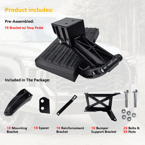 Retractable Tailgate Bed Step for Toyota Tundra 2014–2021 1