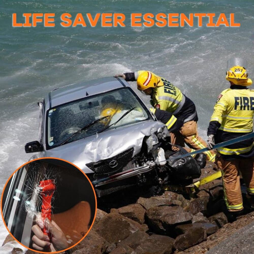 Car Safety Hammer and Seat Belt Cutter 2-Pack 2