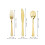 Plastic silverware set decorative disposable cutlery 2