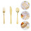 Plastic silverware set decorative disposable cutlery 3