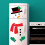 Christmas Snowman Refrigerator Magnets Set 12pcs 6