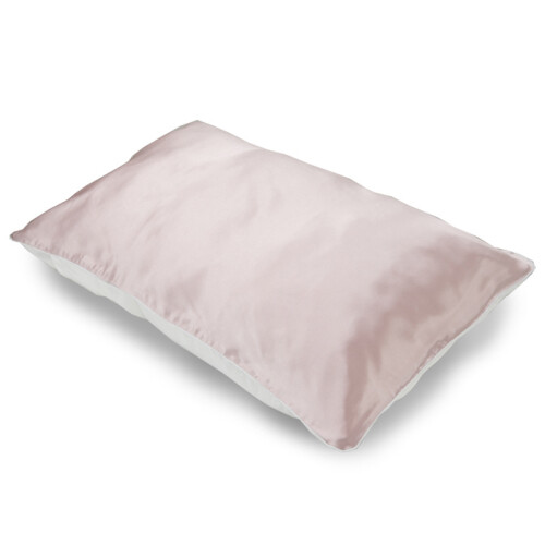 Taie d'oreiller 100 % soie de mûrier Pink 1