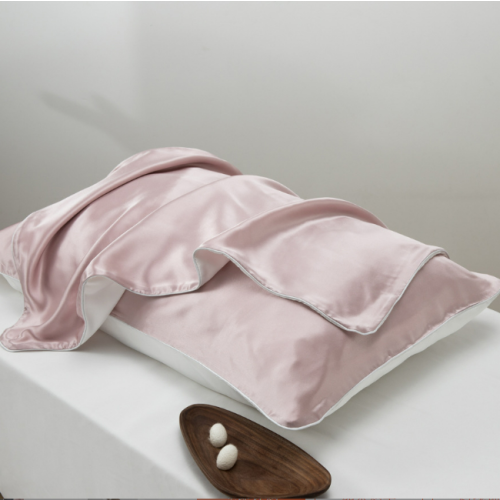 Taie d'oreiller 100 % soie de mûrier Pink 2