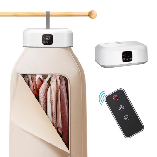 Portable Clothes Dryer Remote-Controlled Compact Foldable