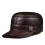 Men's Genuine Leather Baseball Cap Black Brown 54-62 cm 1