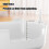 Large Cat Litter Box with High Sides and Low Entry 5
