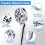 Handheld Showerhead with Hose, Stand, and Filter for 3