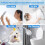 Handheld Showerhead with Hose, Stand, and Filter for 8