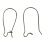 Brass Kidney Earring Hooks for Jewelry Making 50 pcs 2