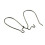 Brass Kidney Earring Hooks for Jewelry Making 50 pcs 3