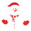 Christmas Snowman Refrigerator Magnets Set 12pcs 2