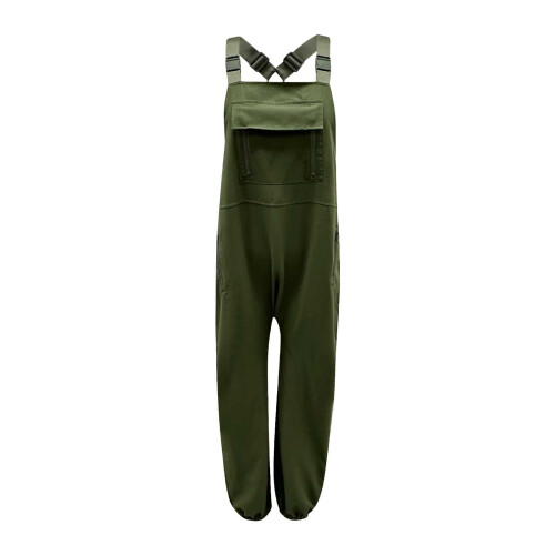 Women's Solid Work Overalls with Pockets 1 Pack 2