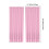 String Rod Pocket Sheer Curtains Pink Polyester 52x84 inch 3