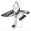 Motorcycle Scooter Side Rearview Mirrors 8mm 10mm Red 2