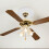 12 Inch Round PU Ceiling Fan Light Cover Plate 3