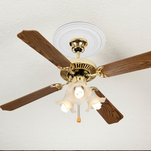 12 Inch Round PU Ceiling Fan Light Cover Plate 2