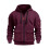 Men's Winter Coat Solid Color Lined Hooded Full-Zip Thermal 4