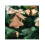 Christmas Tree Decoration Brown Pendant 7.08x3.14in Flock 5