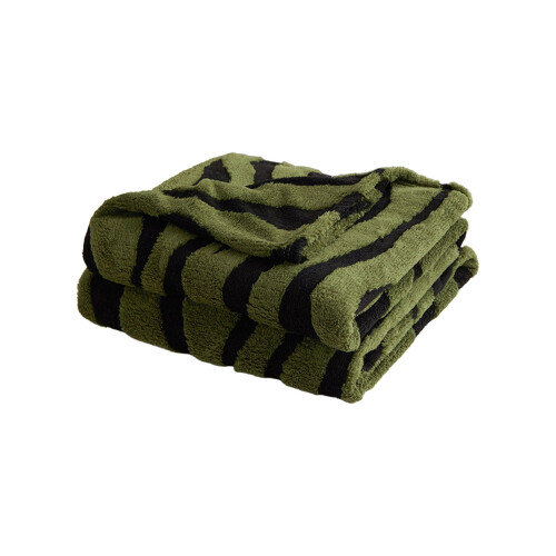 Polyester Velvet Throw Blanket Green 200x150cm 1