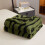 Polyester Velvet Throw Blanket Green 200x150cm 4