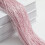 Pink Beaded Curtain Polyester Fabric 100 x 200 cm 6