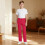 Boys' Stretch Chino School Pants Red Size 14-15 8