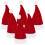Mini Christmas Hats Red and White 10 Pcs 6