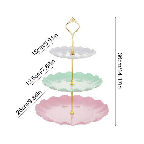 3-Layer Cupcake Rack Dessert Tower Tray 2