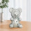 Bear-Shaped Disco Ball Silver 12-inch 5