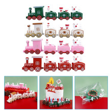 Model Railway Train Set Plastic Ornament for Adults 4 pcs