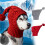 Acrylic Knitted Dog Hat Red 28x24cm 8