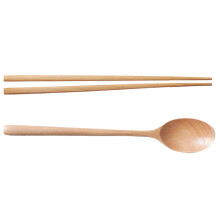 Portable Bamboo Chopsticks and Spoon Set 1 Set