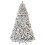 4FT Pre-Lit Flocked PVC Christmas Tree with 150 UL Lights 1