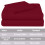 Burgundy California King Wool Bed Set 4-Piece 2